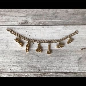 Vintage San Francisco Copper Charm Bracelet